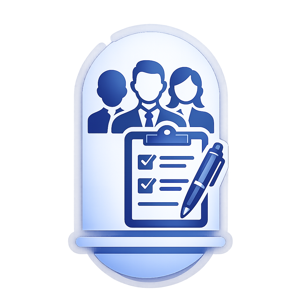 Icono de recursos humanos estilizado